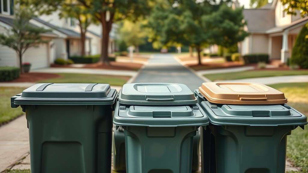trash bin cleaning south charlotte nc neat bins on upscale driveway under daylight