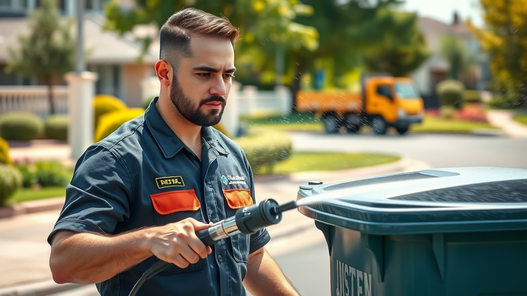 professional bin cleaning process south charlotte pressure washing clean bin